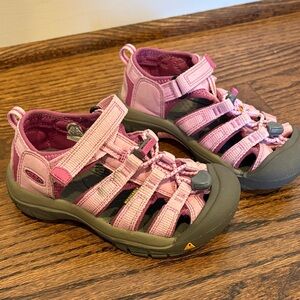 Keen Kids Pink and Green Adventure Sandals